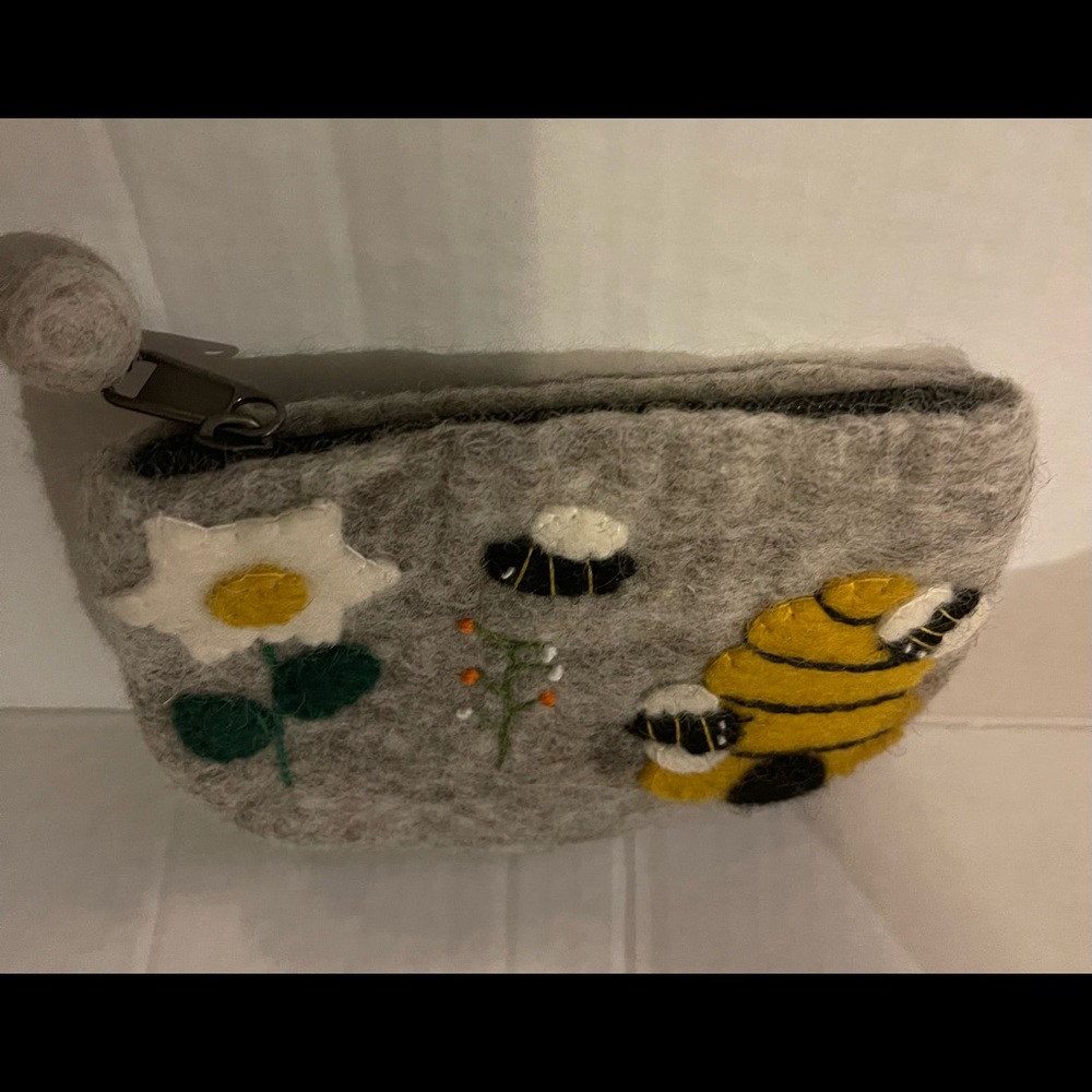 Handmade Wool Bee Bag